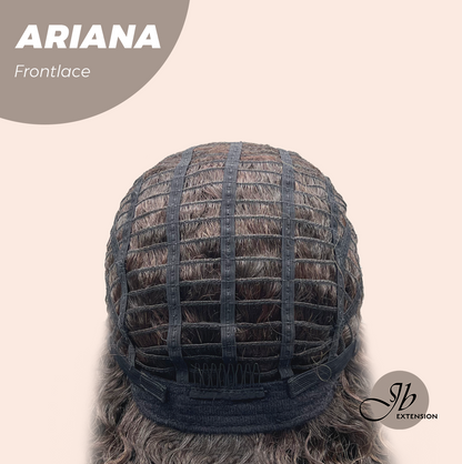 [FINAL SALE] JBEXTENSION 16 Inches Deep Curly Dark Brown Pre-Cut Side Part Frontlace Glueless Black Sapphire Wig ARIANA【BENDY EAR TABS】