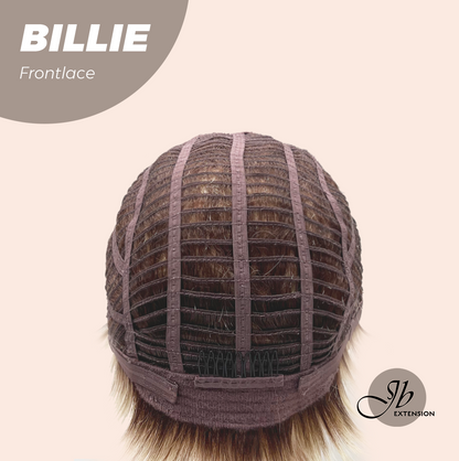 JBEXTENSION 9 Inches Pixie Cut Blonde Pre-Cut Frontlace Glueless Black Sapphire Wig BILLIE【BENDY EAR TABS】