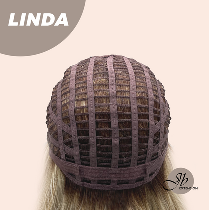 [FINAL SALE] JBEXTENSION 18 Inches Blonde Women Fashion Full Machine Wig LINDA【PLUS PERMATEASE】【BENDY EAR TABS】