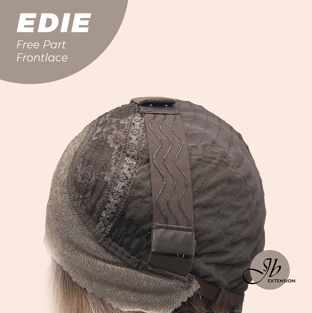 JBEXTENSION 16 Inches Light Blonde Fiber X, Tangle Less Pre-Cut Free Part Frontlace Glueless Wig EDIE【FIBER X】