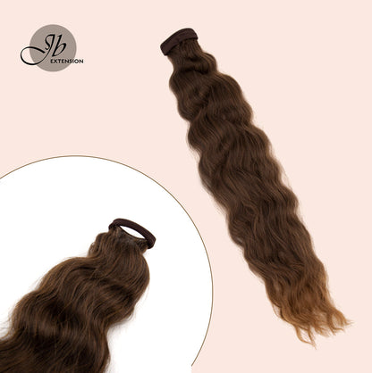 JBEXTENSION 30INCH Long body wave Ponytail Extension with Hair Tie Hair Extensions Ponytail Natural Soft Synthetic Hair Piece for Women