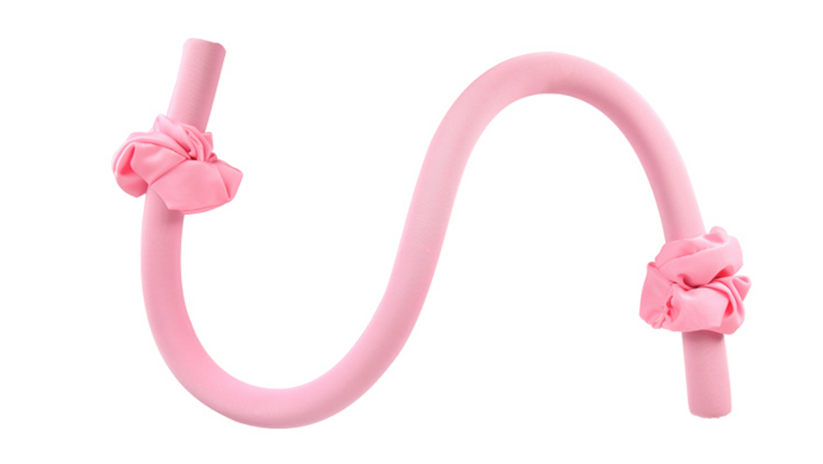 HEATLESS CURLER FUCHSIA with 2 elastic bangs