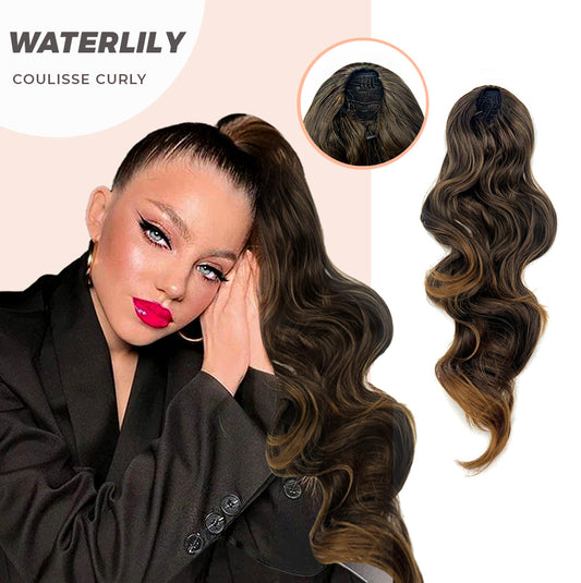 JBEXTENSION 22 Inches Ponytail Coulisse Curly WATERLILY