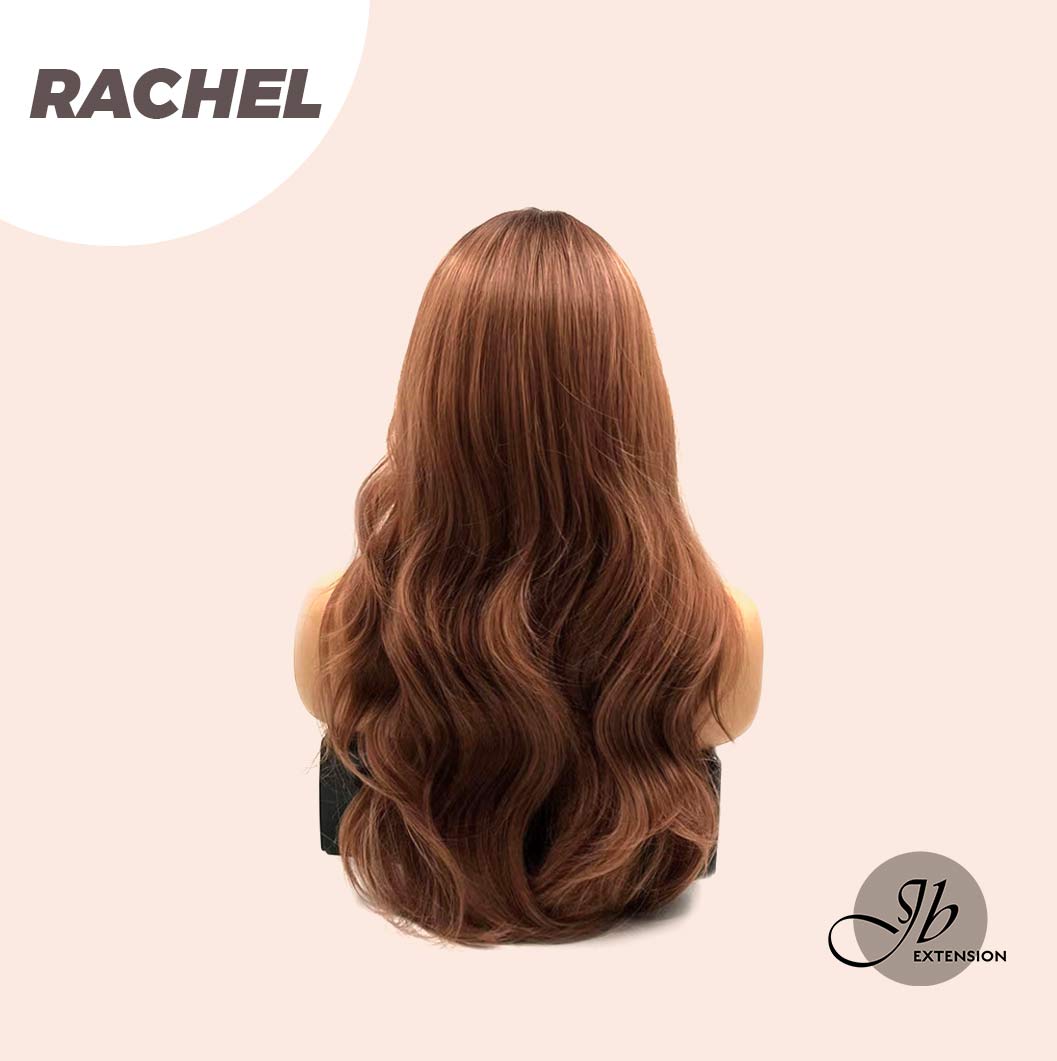 JBEXTENSION 24 Inches Body Wave Copper Wig With Bangs RACHEL