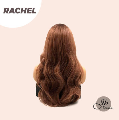 JBEXTENSION 24 Inches Body Wave Copper Wig With Bangs RACHEL