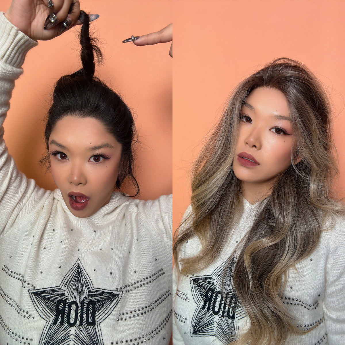 [FINAL SALE] JBEXTENSION 26 Inches Curly Mix Blonde Free Part Pre-Cut Frontlace Glueless Wig CHELSEY