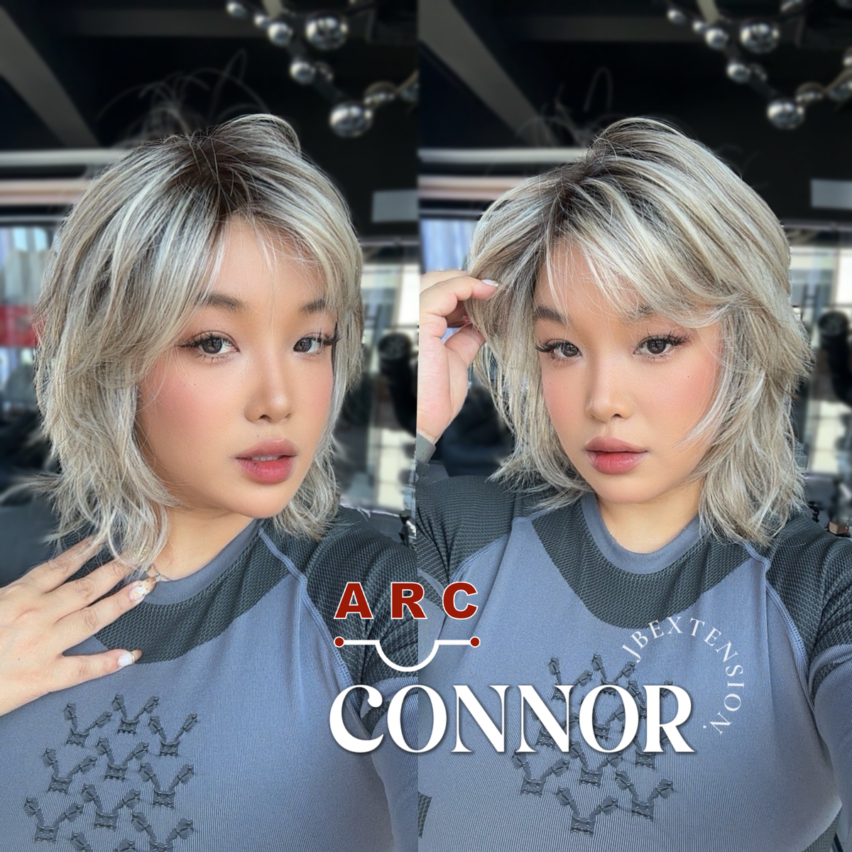 [PRE-ORDER] JBEXTENSION 13 Inches Dark Mix Blonde Curly Pre-Cut Arc Snowflake Lace Frontlace Glueless Wig CONNOR【BENDY EAR TABS】
