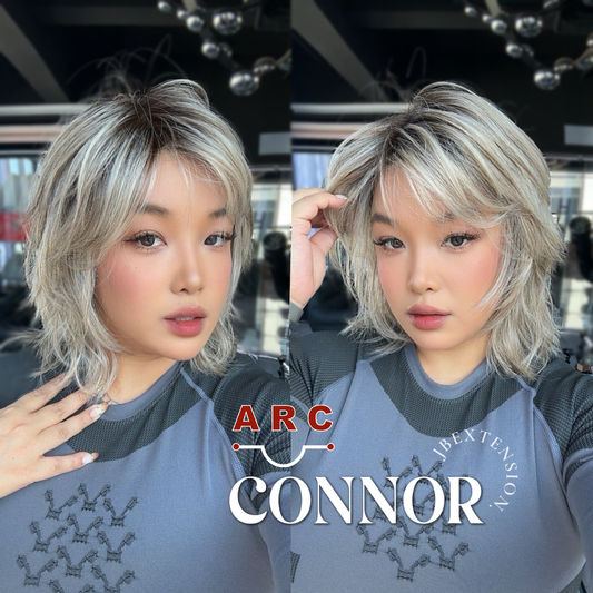 [PRE-ORDER] JBEXTENSION 13 Inches Dark Mix Blonde Curly Pre-Cut Arc Snowflake Lace Frontlace Glueless Wig CONNOR【BENDY EAR TABS】