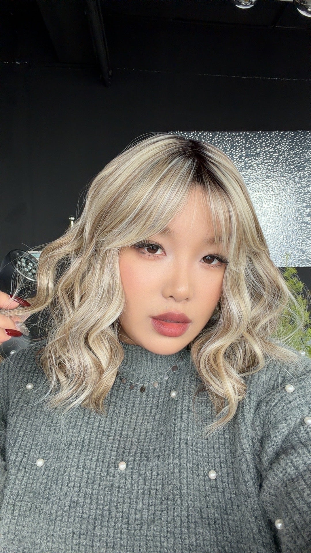 JBEXTENSION JUSTYNA MONO Monofilament Handmade Wig 6X5 Full Monofilament Hand Tied Top Wig 13 Inches Dark Blonde Mono Lace Wig with Anti-slip Silicone Strips Glueless Wig JUSTYNA MONO - DARK BLONDE【BENDY EAR TABS】