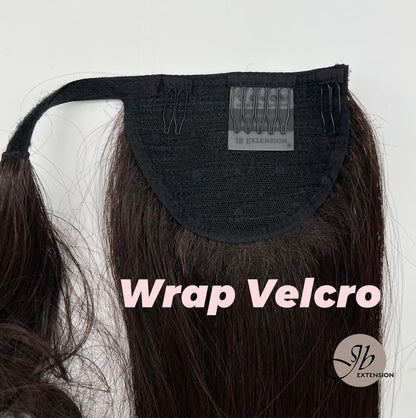 JBEXTENSION 21 Inch Clip Claw  , Wrap in Wave Ponytail Extension for thinning hair WAVE