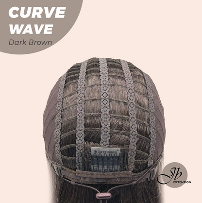 JBEXTENSION 26 Inches Long Wave Dark Brown Headband Wig CURVE WAVE - DARK BROWN