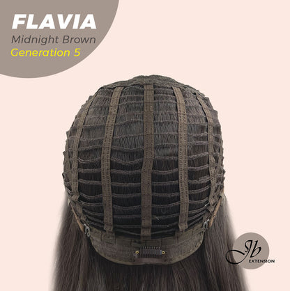 JBEXTENSION GENERATION FIVE 28 Inches Midnight Brown( Black/Brown) Body Wave Wig FLAVIA MIDNIGHT BROWN ( Black/Brown)