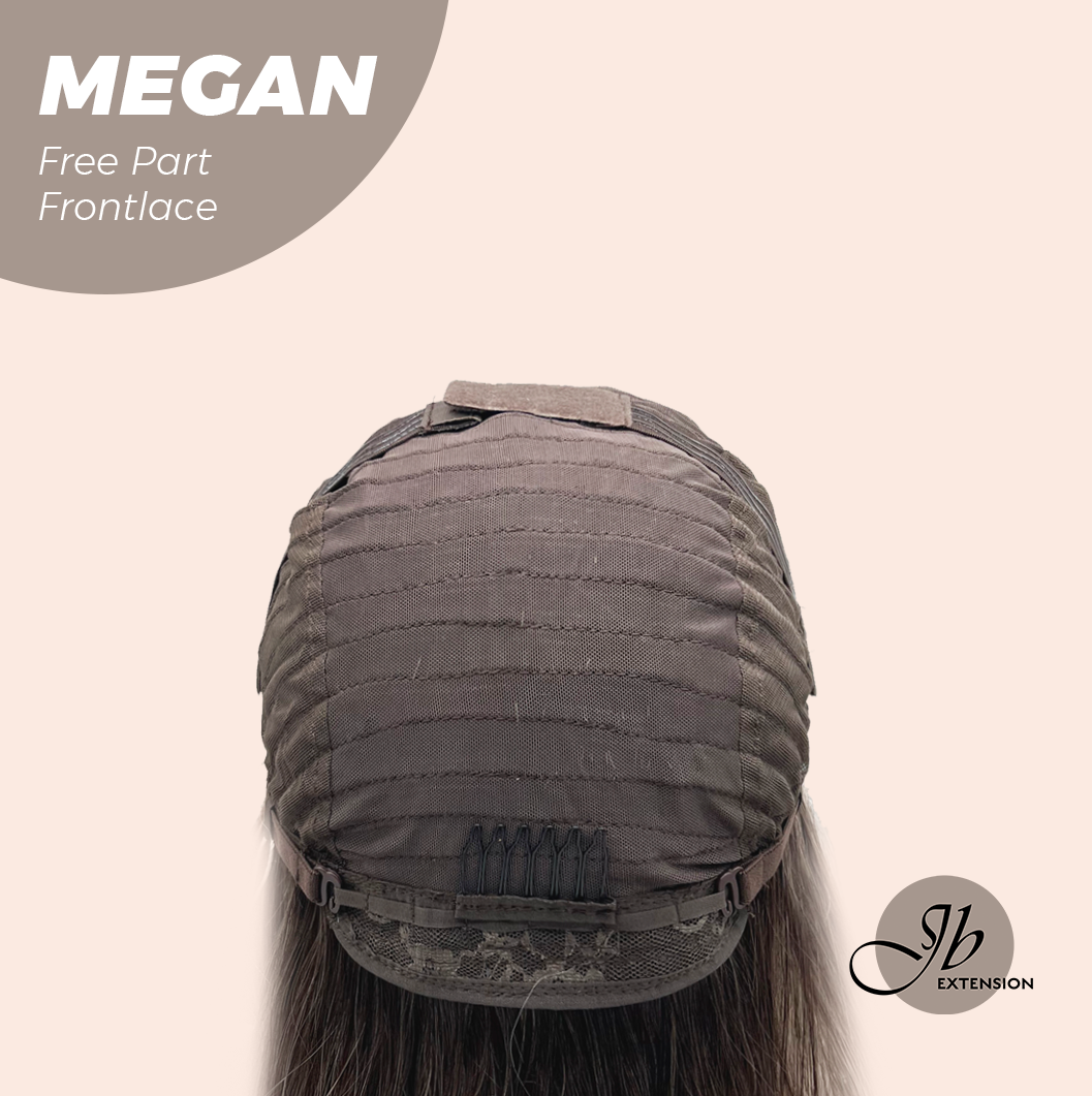 JBEXTENSION 20 Inches Mix Grey Curly Fiber X, Tangle Less Pre-Cut Free Part Frontlace Glueless Wig MEGAN【FIBER X】