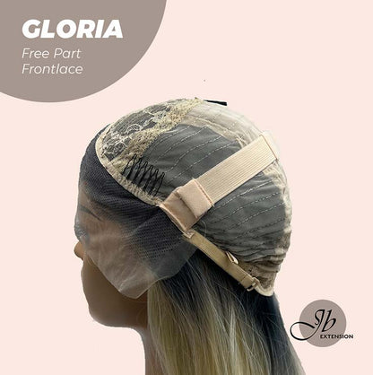 [FINAL SALE] JBEXTENSION 30 Inches Blonde With Dark Root Extra Long Straight Lace Front Wig.Pre Plucked 6*14 HD Transparent Lace Frontal Glueless Wig GLORIA