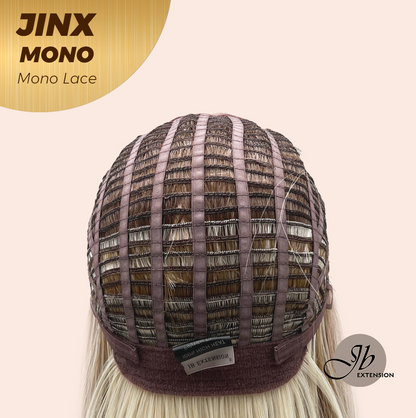 [FINAL SALE] JBEXTENSION JINX MONO Monofilament Handmade Wig 6X5 Full Monofilament Hand Tied Top Wig 12 Inches Blonde Mono Lace Wig With Anti-slip Silicone Strips Glueless Wig JINX MONO【BENDY EAR TABS】
