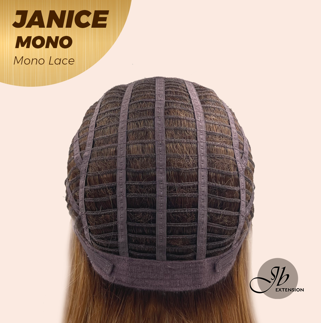 [PRE-ORDER] HOT OF SEASON -  JANICE MONO Monofilament Handmade Wig 6X5 Full Monofilament Hand Tied Top Wig 20 Inches Copper Mono Lace Wig With Anti-slip Silicone Strips Glueless Wig JANICE MONO【BENDY EAR TABS】