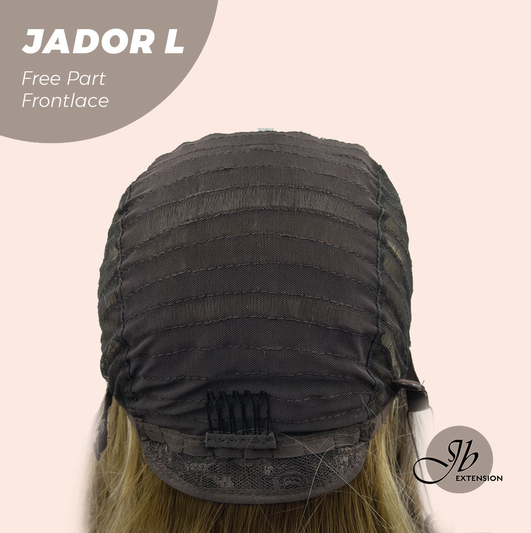 [FINAL SALE] JBEXTENSION 24 Inches Blonde Highlight Curly Lace Front Wig.Pre Plucked 13*4 HD Transparent Lace Frontal Handmade Futura Fiber Swiss Lace Synthetic Fiber Pre-Cut Lace Glueless Wig JADOR L