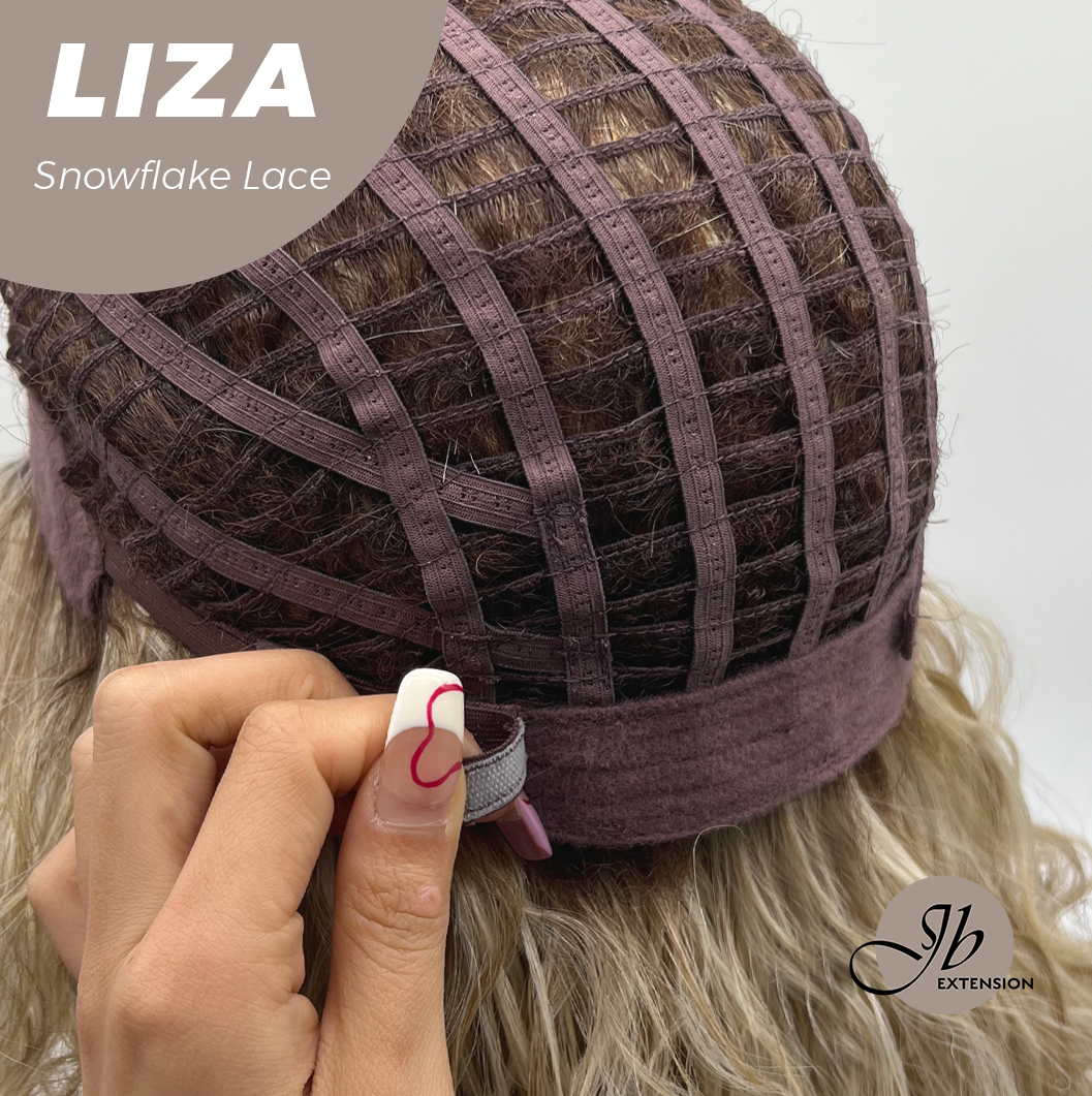[PRE-ORDER] JBEXTENSION 19 Inches Deep Curly Blonde Pre-Cut Snowflake Lace Frontlace Glueless Wig LIZA SNOWFLAKE【PERMATEASE】【BENDY EAR TABS】