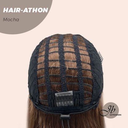 JBEXTENSION 18 Inches Curly Mocha Headband Wig HAIR-ATHON - MOCHA
