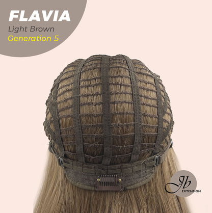 JBEXTENSION GENERATION FIVE 28 Inches Light Brown Body Wave Wig FLAVIA LIGHT BROWN