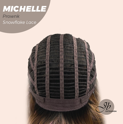 JBEXTENSION 10 Inches Prownk Pre-Cut Side Part Snowflake Lace Frontlace Glueless Wig MICHELLE PROWNK【BENDY EAR TABS】