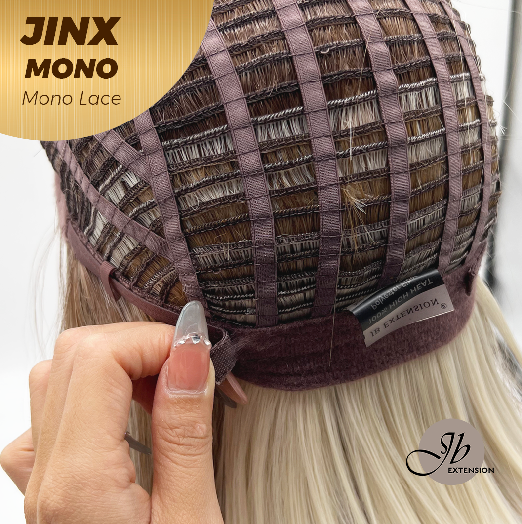 [FINAL SALE] JBEXTENSION JINX MONO Monofilament Handmade Wig 6X5 Full Monofilament Hand Tied Top Wig 12 Inches Blonde Mono Lace Wig With Anti-slip Silicone Strips Glueless Wig JINX MONO【BENDY EAR TABS】