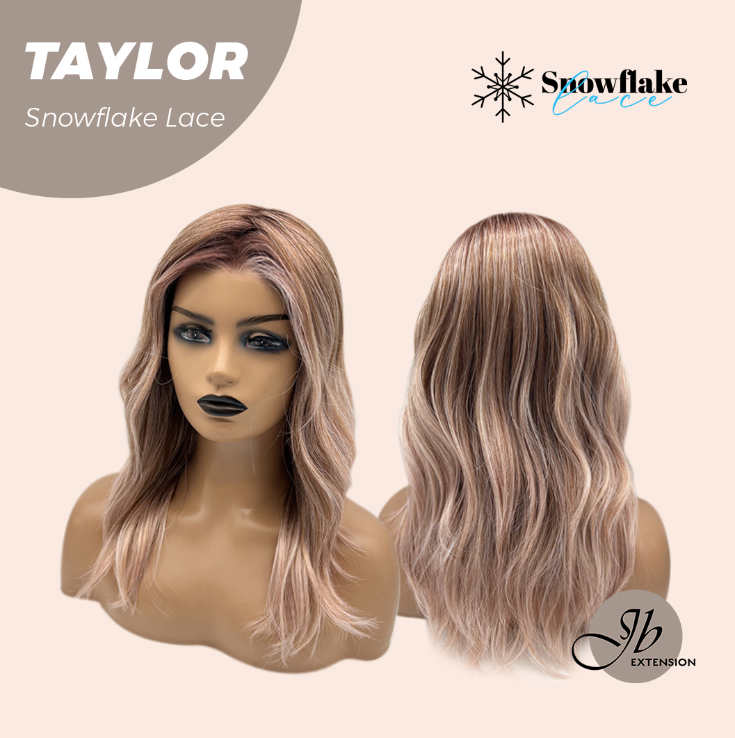 [FINAL SALE] JBEXTENSION 18 Inches Apricot Pre-Cut Snowflake Lace Frontlace Glueless Wig TAYLOR【PERMATEASE】【BENDY EAR TABS】- M/L