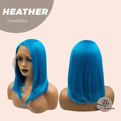 [FINAL SALE] JBEXTENSION 15 Inches Blue Straight Side Part Frontlace Wig HEATHER