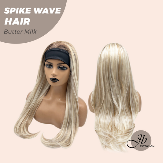 JBEXTENSION 24 Inches Long Wave Butter Milk Headband Wig SPIKE WAVE - BUTTER MILK