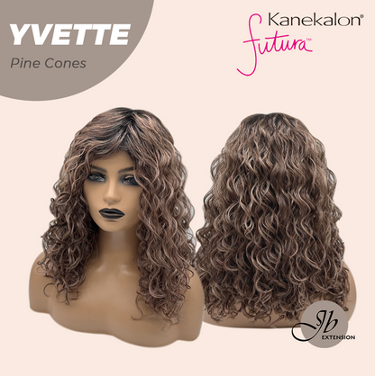 [FINAL SALE] JBEXTENSION 14 Inches Extra Curly Pine Cones Wig Women Fashion Full Machine Wig YVETTE PINE CONES【PLUS PERMATEASE】【BENDY EAR TABS】
