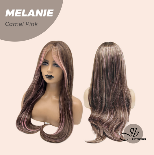JBEXTENSION 26 Inches Camel Pink Curly Wig MELANIE CAMEL PINK