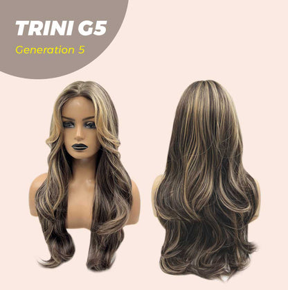 [FINAL SALE] JBEXTENSION GENERATION FIVE 24 Inches Dark Brown With Highlight Women Wig TRINI G5