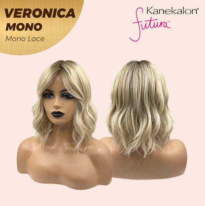 JBEXTENSION VERONICA MONO Monofilament Handmade Wig 6X5 Full Monofilament Hand Tied Top Wig 12 Inches Blonde Wave Mono Lace Wig With Anti-slip Silicone Strips Glueless Wig VERONICA MONO【BENDY EAR TABS】