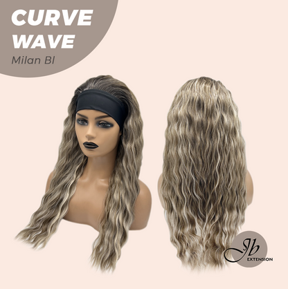 JBEXTENSION 26 Inches Long Wave Milan Blonde Headband Wig CURVE WAVE - MILAN BLONDE