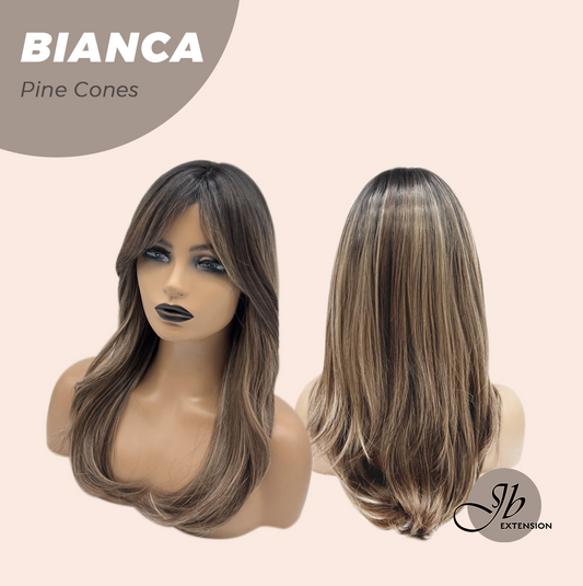 JBEXTENSION 20 Inches Curly Pine Cones Wig with Bangs BIANCA PINE CONES