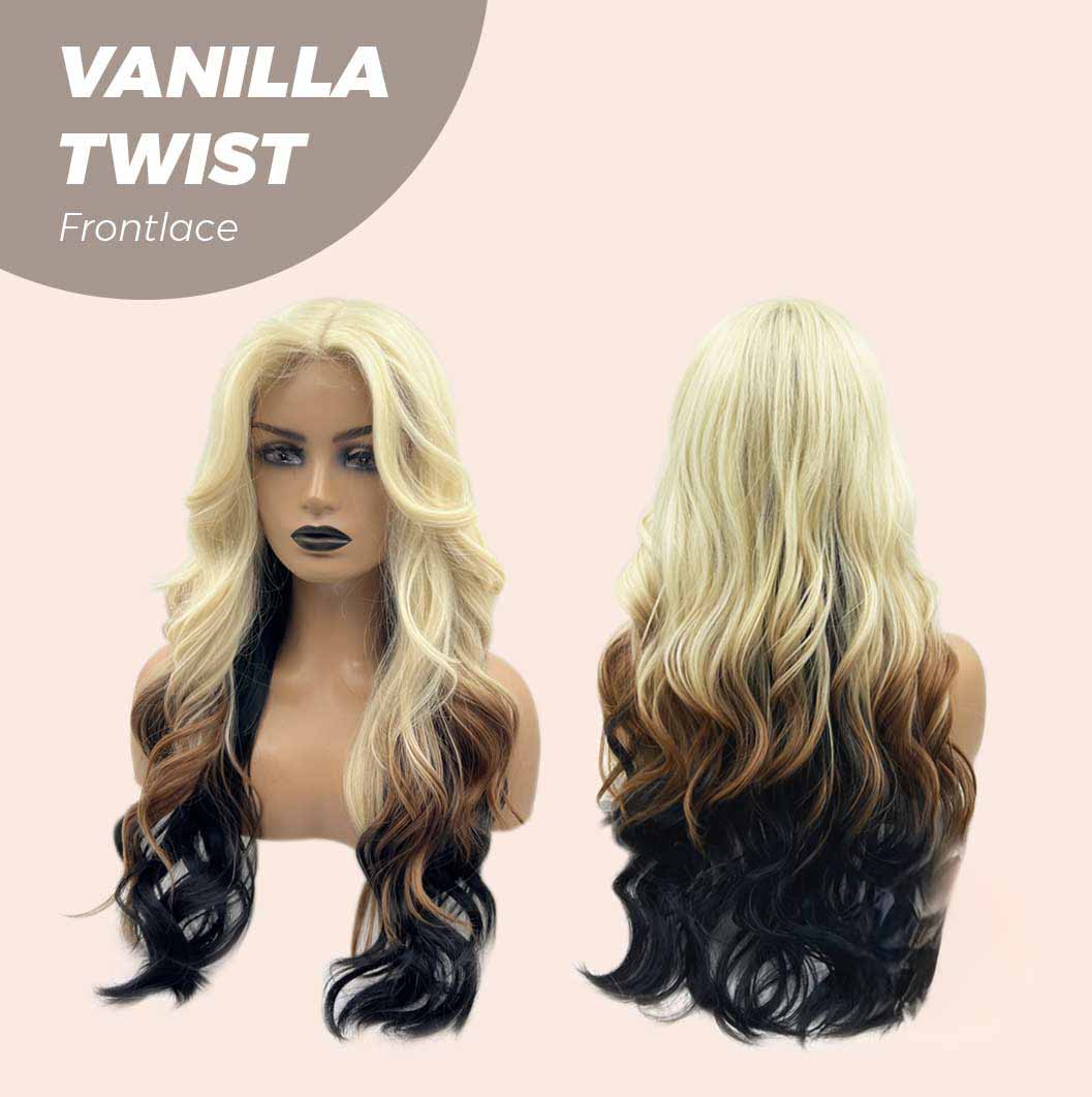 [FINAL SALE] JBEXTENSION 25 Inches Body Wave Light Blonde On The Top Mix Color Pre-Cut Frontlace Glueless Wig VANILLA TWIST