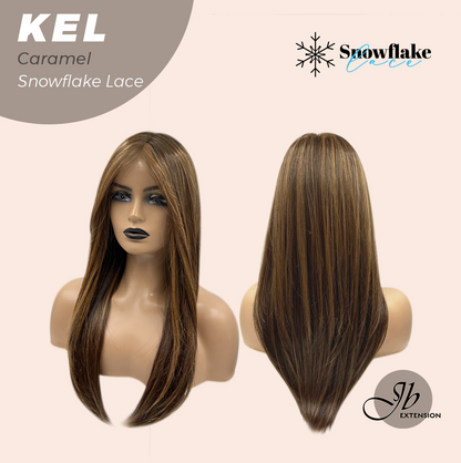 Get this Influencer Look with Snowflake Lace KEL CARAMEL- S/M