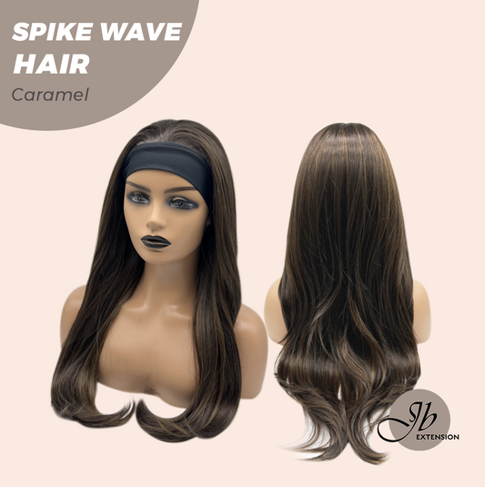JBEXTENSION 24 Inches Long Wave Caramel Headband Wig SPIKE WAVE - CARAMEL