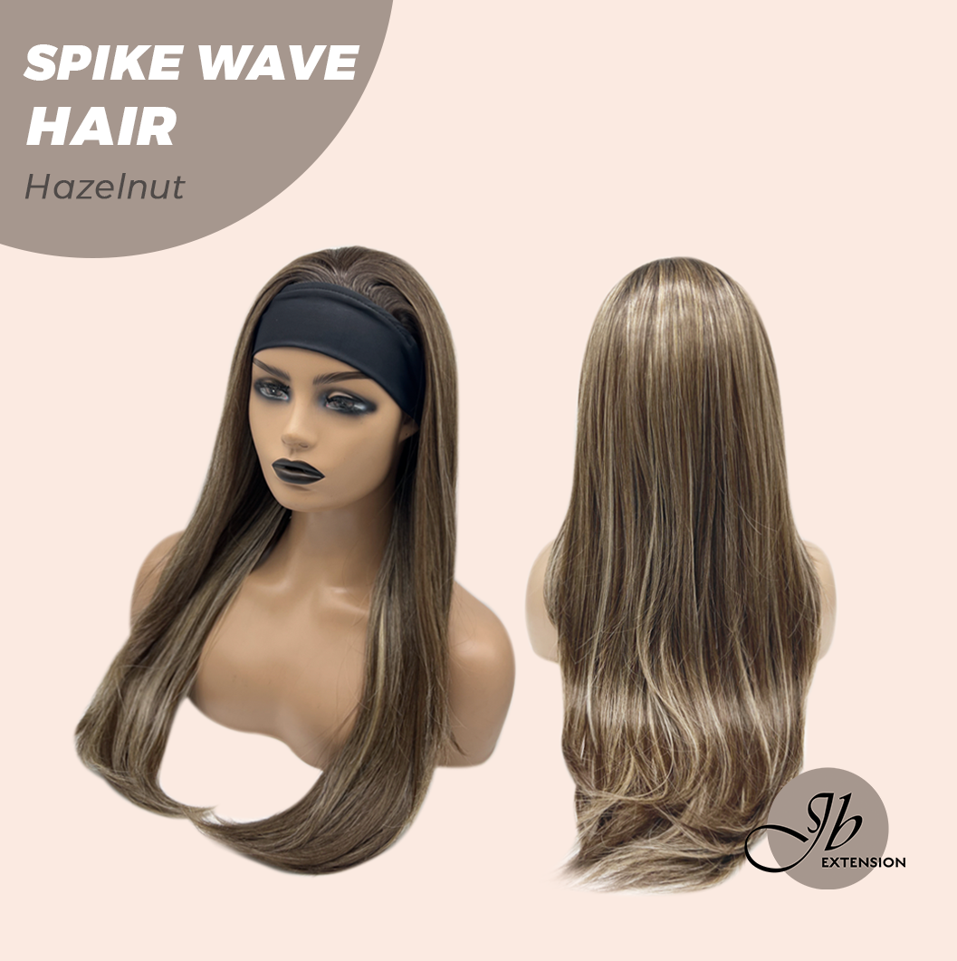 JBEXTENSION 24 Inches Long Wave Hazelnut Headband Wig SPIKE WAVE - HAZELNUT