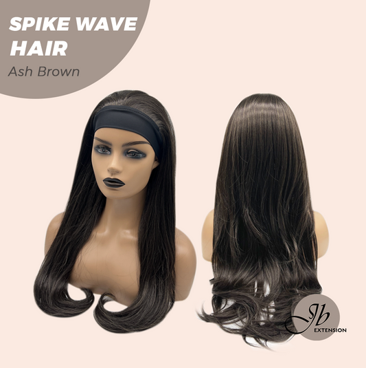 JBEXTENSION 24 Inches Long Wave Ash Brown Headband Wig SPIKE WAVE - ASH BROWN
