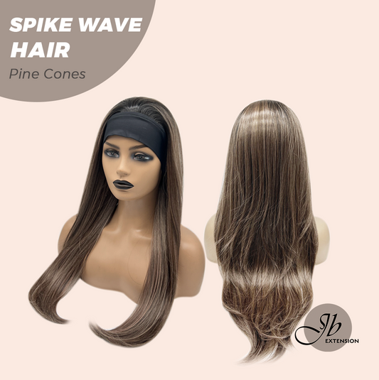 JBEXTENSION 24 Inches Long Wave Pine Cones Headband Wig SPIKE WAVE - PINE CONES