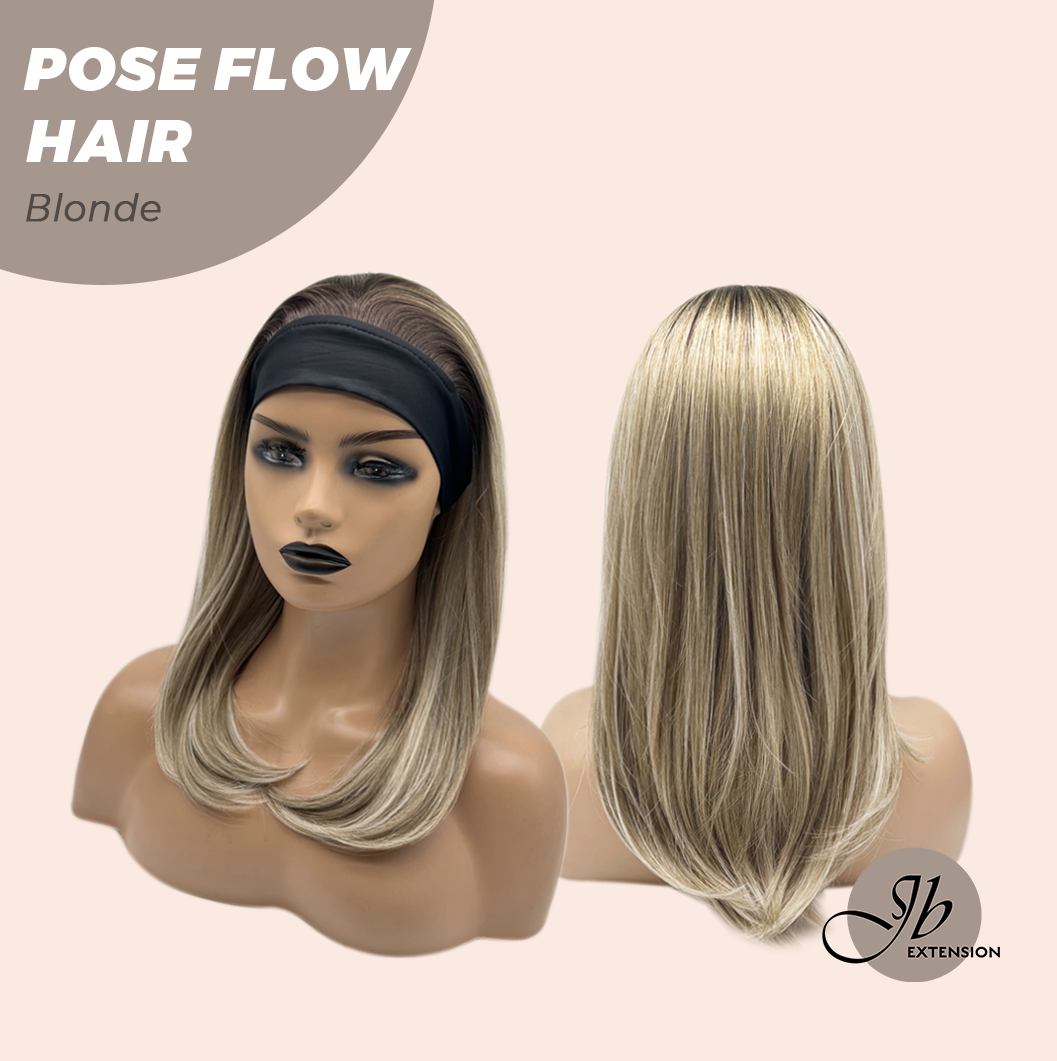 JBEXTENSION 18 Inches Blonde Headband Wig POSE FLOW HAIR - BLONDE