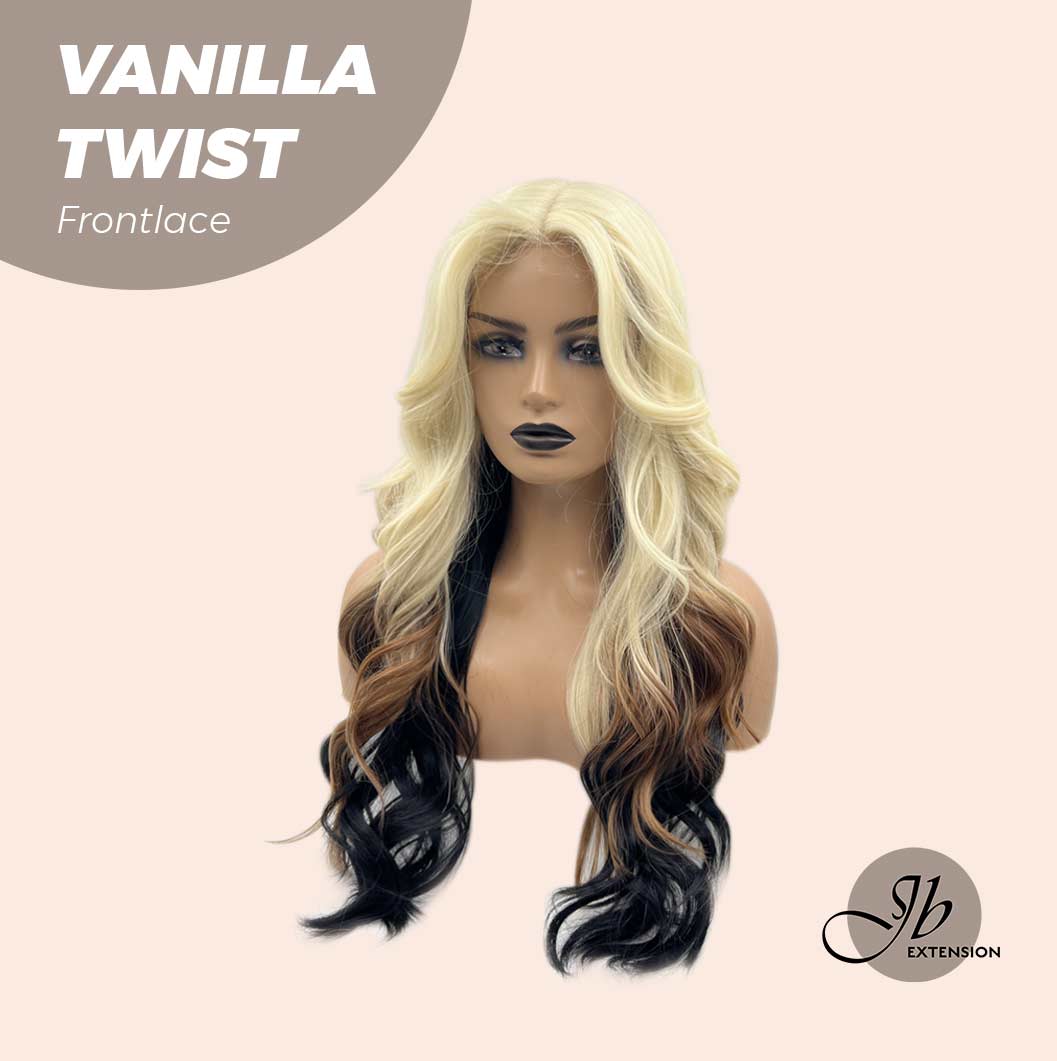 [FINAL SALE] JBEXTENSION 25 Inches Body Wave Light Blonde On The Top Mix Color Pre-Cut Frontlace Glueless Wig VANILLA TWIST