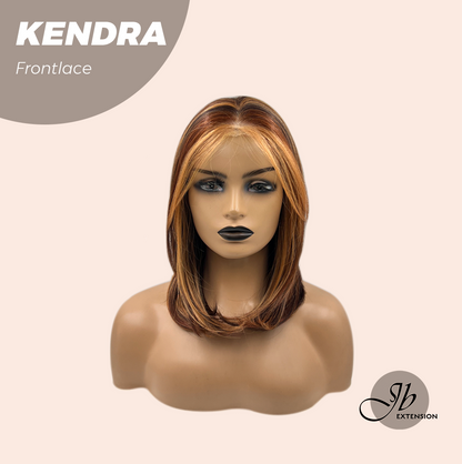 [FINAL SALE] JBEXTENSION 16 Inches Auburn Highlight Pre-Cut Frontlace Glueless Wig KENDRA