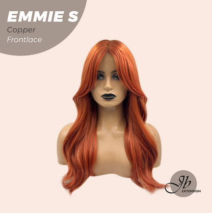 [FINAL SALE] JBEXTENSION 22 Inches Curly Copper Pre-Cut Frontlace Glueless Wig EMMIE S COPPER