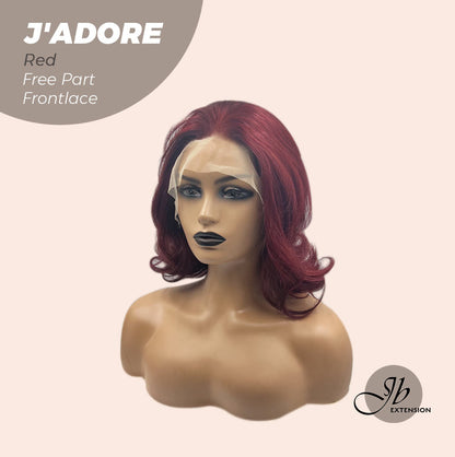 [FINAL SALE] JBEXTENSION 10 Inches Red Curly Lace Front Wig.Pre Plucked 13*4 HD Transparent Lace Frontal Handmade Futura Fiber Swiss Lace Synthetic Fiber Glueless Wig JADOR RED