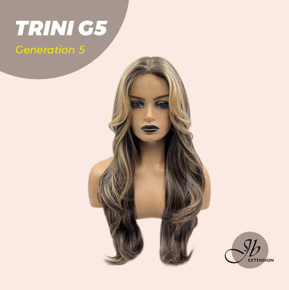 [FINAL SALE] JBEXTENSION GENERATION FIVE 24 Inches Dark Brown With Highlight Women Wig TRINI G5