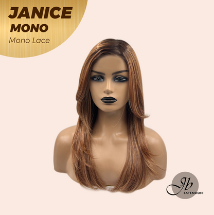 [PRE-ORDER] JBEXTENSION JANICE MONO Monofilament Handmade Wig 6X5 Full Monofilament Hand Tied Top Wig 20 Inches Copper Mono Lace Wig With Anti-slip Silicone Strips Glueless Wig JANICE MONO【BENDY EAR TABS】