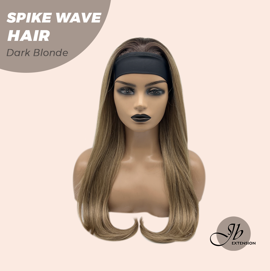 JBEXTENSION 24 Inches Long Wave Dark Blonde Headband Wig SPIKE WAVE - DARK BLONDE