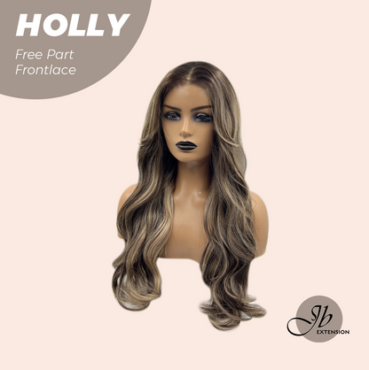 Get the Influencer Look with Brown With Highlight Wave Pre-Cut Wig HOLLY